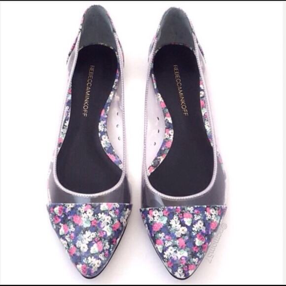 NWT Rebecca Minkoff Leather Floral Flat - Picture 3 of 5